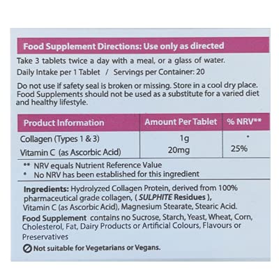 AHS Super Collagen + Vitamin C Tablets 120 Tablets - 6000mg Collagen per Serving - 1 Month Supply AHS buy australia supplements
