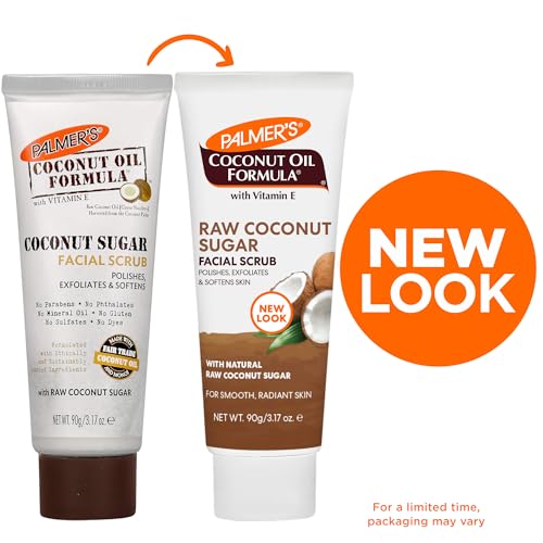 Palmer's Coconut Oil Formula Coconut Sugar Facial Scrub Exfoliator, Face Scrub to Gently Palmer's