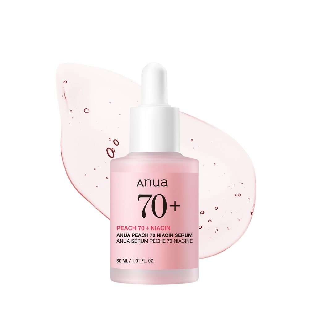 Anua Peach 70 Niacinamide Serum, Daily Glow Serum For Face, Skin Tone & Dullness Care with Vitamin B12, Lightweight ANUA