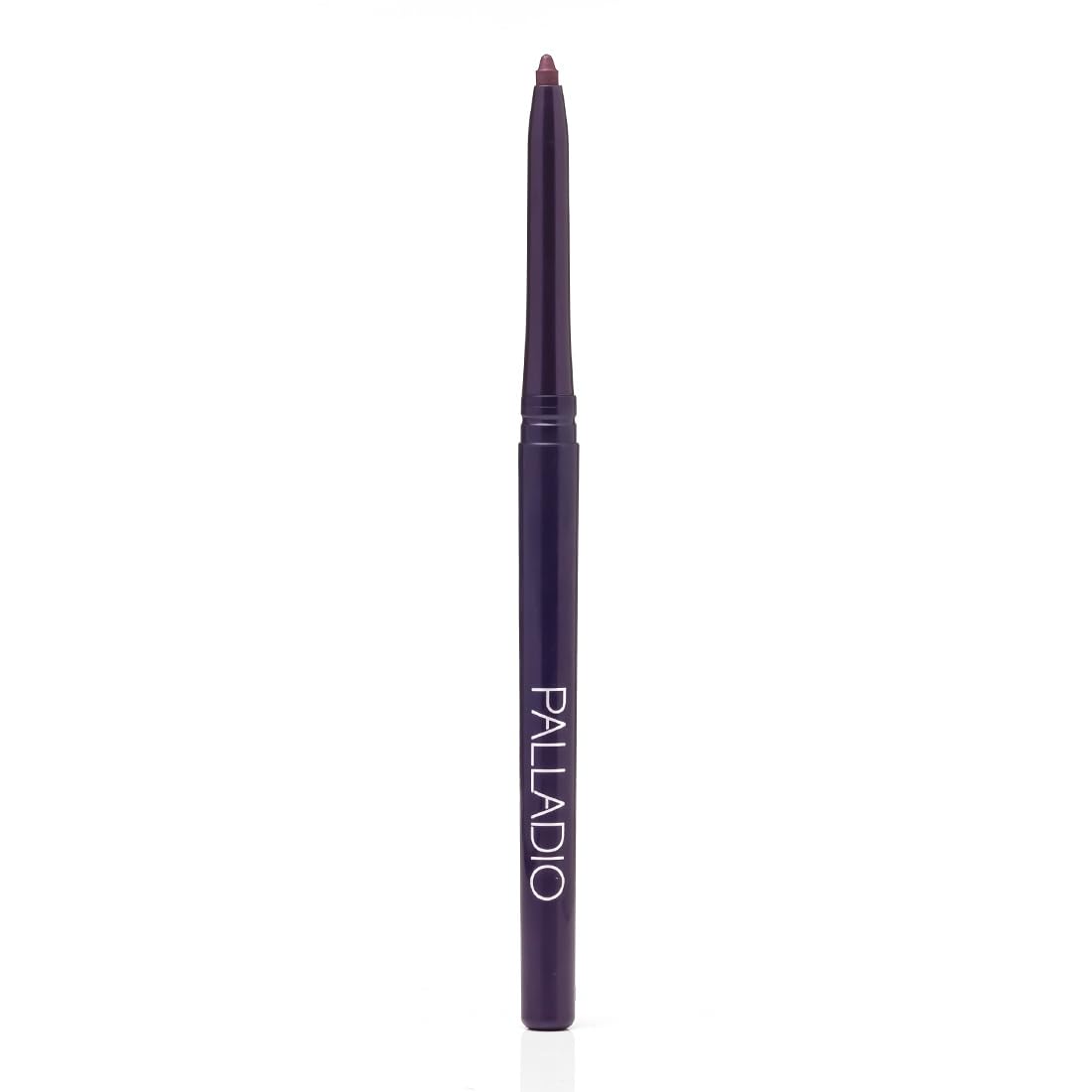 Palladio Retractable Waterproof Eyeliner, Richly Pigmented Color and Creamy, Slip Twist Up Pencil Eye Liner, Smudge Proof Long Lasting Application, All Day Wear, No Sharpener Required, Exotic Plum Palladio