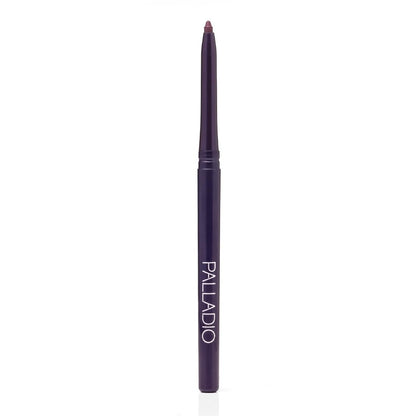 Palladio Retractable Waterproof Eyeliner, Richly Pigmented Color and Creamy, Slip Twist Up Pencil Eye Liner, Smudge Proof Long Lasting Application, All Day Wear, No Sharpener Required, Exotic Plum Palladio