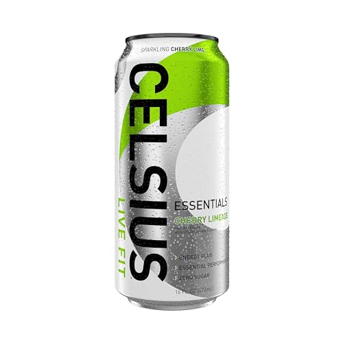 CELSIUS ESSENTIALS, Sparkling Cherry Limeade, Performance Energy Drink 16 Fl Oz CELSIUS buy australia supplements