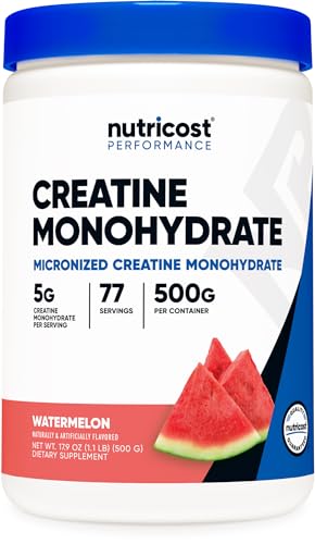 Nutricost Creatine Monohydrate Powder (Watermelon, 500 Gram) - Micronized Creatine Nutricost buy australia supplements
