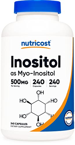 Nutricost Inositol Capsules 500mg, 240 Capsules - Veggie Capsules, Non-GMO, Gluten Nutricost buy australia supplements