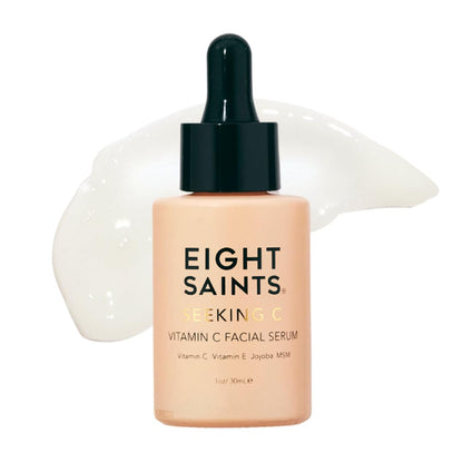 Eight Saints Vitamin C Serum for Face – Brightening & Hydrating Facial Serum for Dark Spots, Fine Lines & Wrinkles, With Hyaluronic Acid, Vitamin E, Jojoba Oil & Aloe, For Women, 1 oz Eight Saints