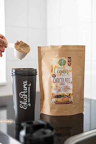 Ekopura Natural Vegan Protein - Chocolate - 500g | 76% Protein | 100% Plant-Based Ingredients Ekopura buy australia supplements