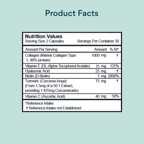 Bettervits Collagen Complex | 1000mg Hydrolyzed Capsules | Skin | Hair | Nails | Joints | Hydrates & Smooths | With Hyaluronic Acid & Vitamin E Bettervits buy australia supplements