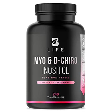 Myo-Inositol & D-Chiro Inositol by B Life - 240 Capsules | Made in USA | 40:1 Ratio B Life Company buy australia supplements