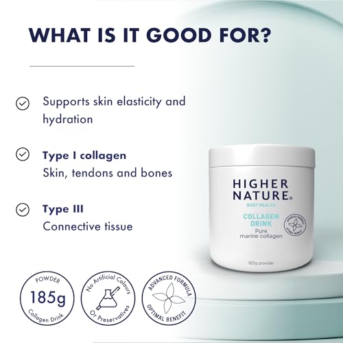Higher Nature - Collagen Drink - Increases Skin Elasticity & Hydration - Collagen Powder HIGHER NATURE buy australia supplements
