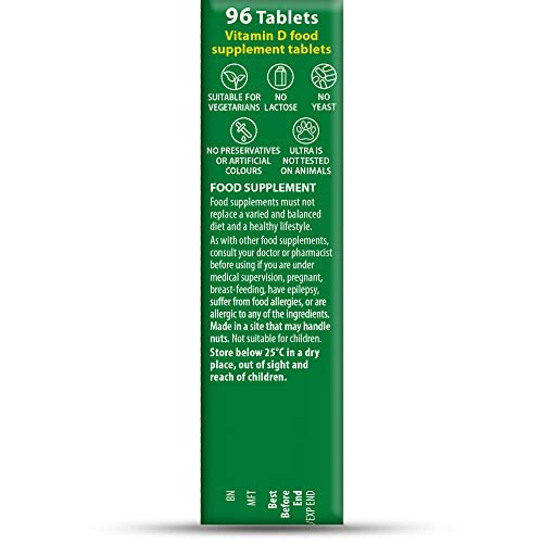 Vitabiotics Ultra Vitamin D Tablets 1000IU Optimum Level -96 count (Pack of 1) Vitabiotics Ultra buy australia supplements