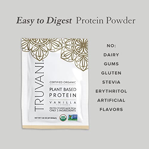Truvani Organic Vegan Protein Powder Sample Pack - 20g of Plant Based Protein, Organic Truvani buy australia supplements