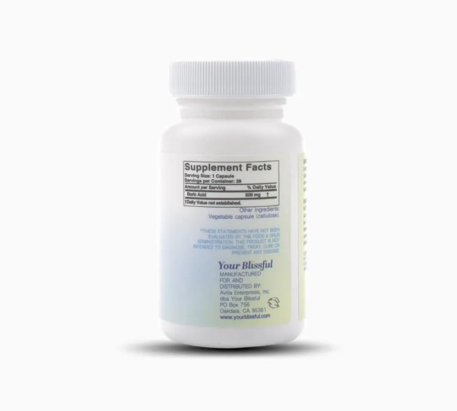 V Blissful - Boric Acid Suppositories Helps with Yeast Infections - Effective Feminine Care with Boric Acid, Perfect V Blissful buy australia supplements