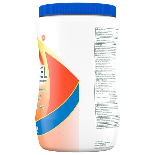 CITRUCEL Sugar Free Fiber Powder for Occasional Constipation Relief, Methylcellulose Fiber Powder, Orange Flavor - 32 Ounces CITRUCEL