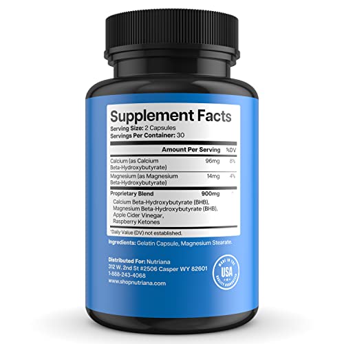 Keto BHB Exogenous Ketones for Men & Women - Keto Supplements for Mental Clarity Nutriana buy australia supplements