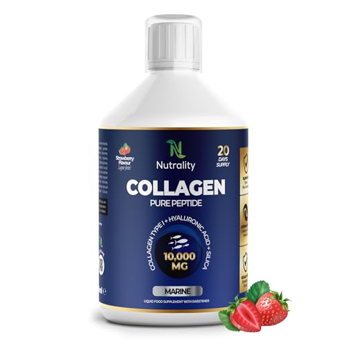 Nutrality Marine Collagen Sugar Free Liquid | Peptides, Hyaluronic Acid, Silica, Biotin, 10000mg Type 1 Nutrality buy australia supplements