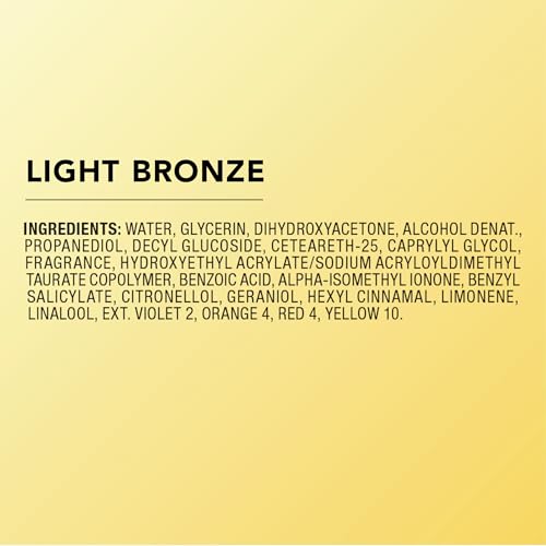 Jergens Natural Glow Instant Sun Body Mousse, Self Tanner for Light Bronze Tan, Sunless Tanning Body Bronzer Jergens