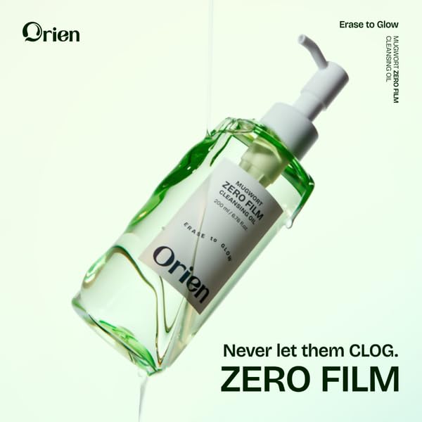 Orien Mugwort Zero Film Cleansing Oil 6.76 fl.oz. 200ml ㅣDaily Makeup Blackhead Removal No pore clogging Korean skincare double cleansing Orien