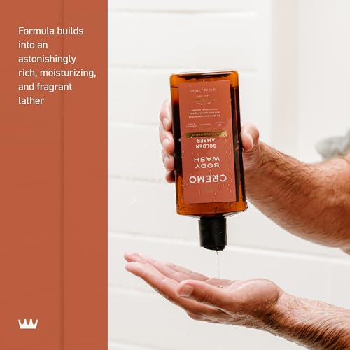 Cremo Body Wash for Men, Rich-Lathering Golden Amber, 16 Fl Oz Cremo