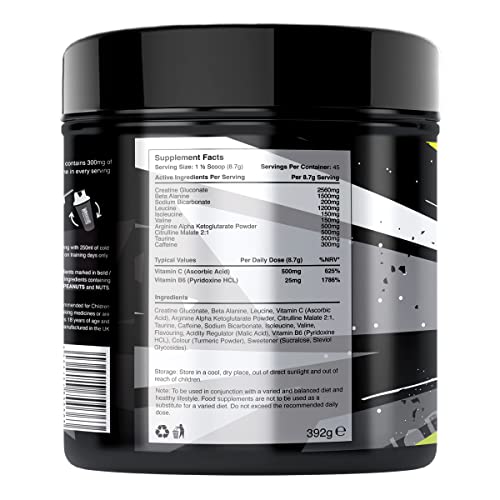 Warrior - RAGE Pre Workout Powder – Lightnin’ Lemonade 392g, WA-RG-045-01 Warrior buy australia supplements