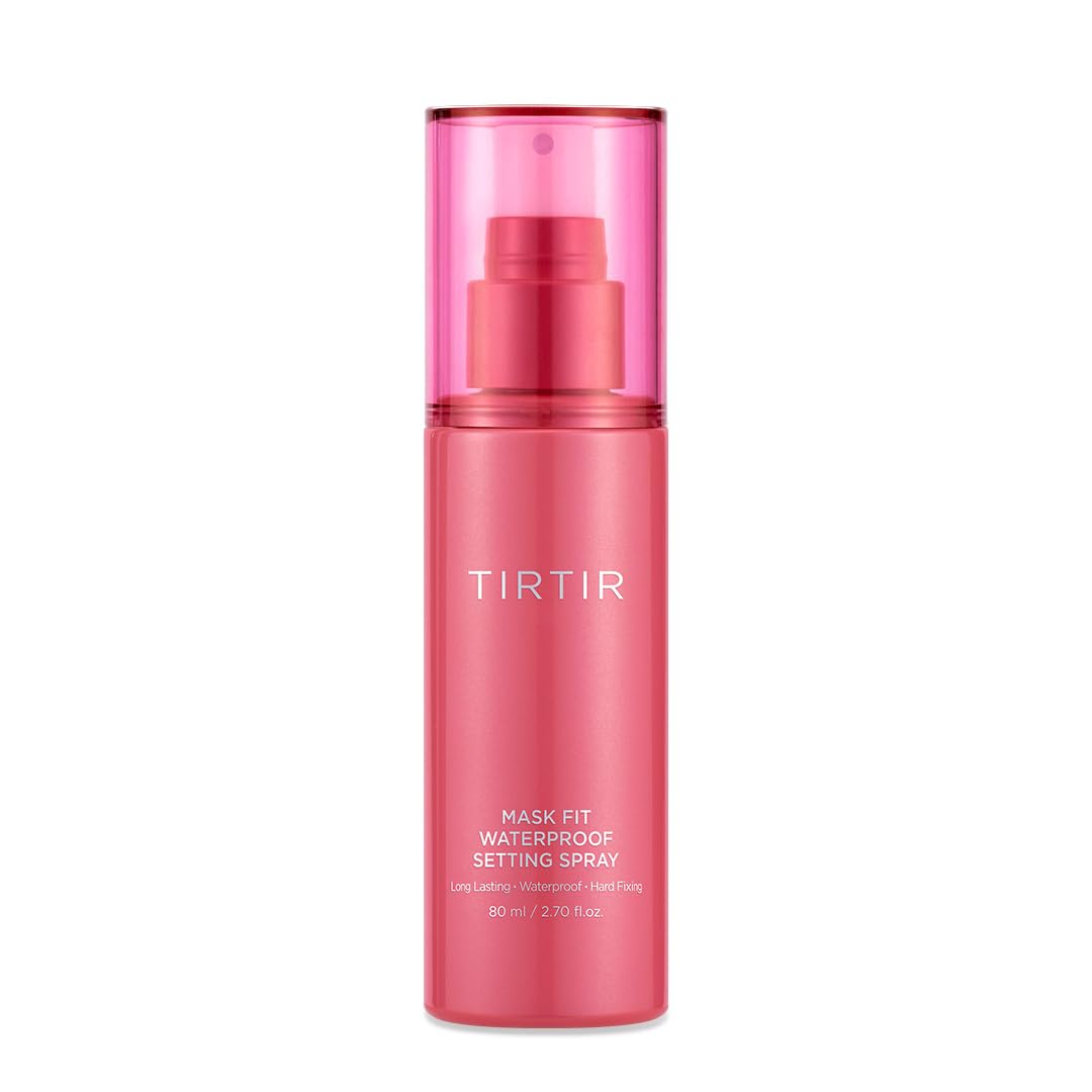TIRTIR Waterproof Setting Spray – 24 Hour Long Lasting Fix, Sweatproof Water Resistant Makeup Finisher – Ethanol Free, Semi Matte Finish for Oily Skin – Korean Makeup Fixer TIRTIR