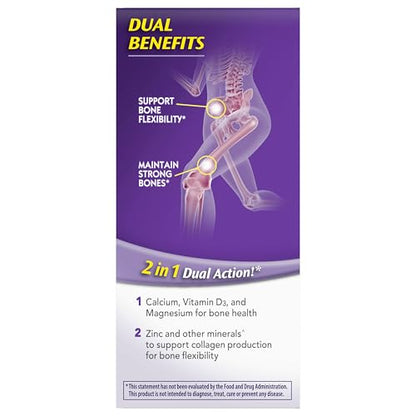 Caltrate Minis 600 Plus D3 Plus Minerals Calcium and Vitamin D Supplement Tablets, Bone Health and Mineral Supplement for Adults - 150 Count Caltrate