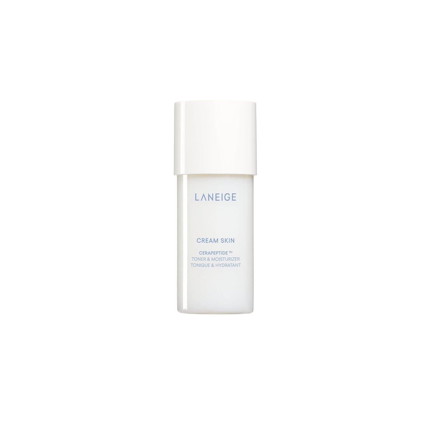 LANEIGE Cream Skin Toner & Moisturizer Mini: Lightweight Refillable Korean Milky Toner with Ceramide LANEIGE