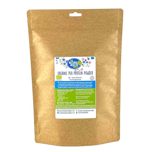 Organic Pea Protein Powder 1kg by The Natural Health Market • 80% Vegan Protein The Natural Health Market buy australia supplements