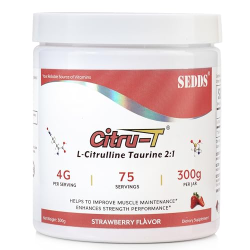 SEDDS Strawberry-Flavored L-Citrulline Taurine 2:1, L Citrulline Powder, Unflavored Vegan SEDDS buy australia supplements