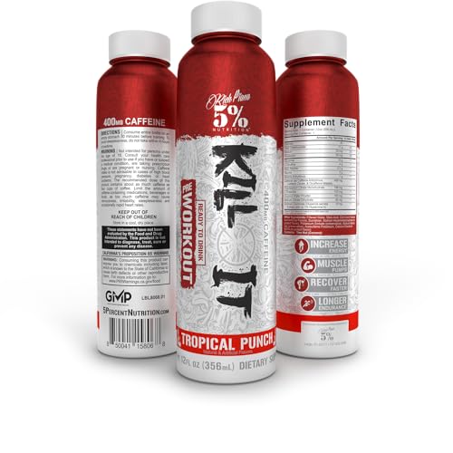 5% Nutrition Kill It Ready-to-Drink High Stim Pre Workout | 400mg Caffeine Energy Drink 5% Nutrition buy australia supplements