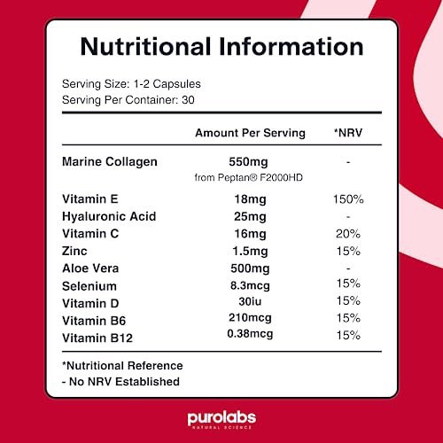 Marine Collagen Complex - Collagen Supplement for Women & Men - with Hyaluronic Acid & Vitamin C - High Strength Purolabs buy australia supplements