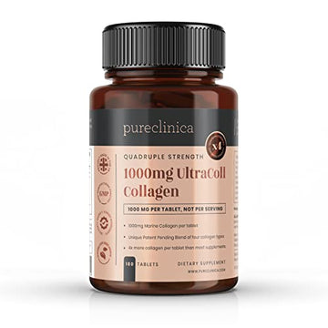UltraColl Marine Collagen 1000mg x 180 tablets (6 months supply). The only patented anti-aging collagen types I, II, III, and VII. Pureclinica buy australia supplements