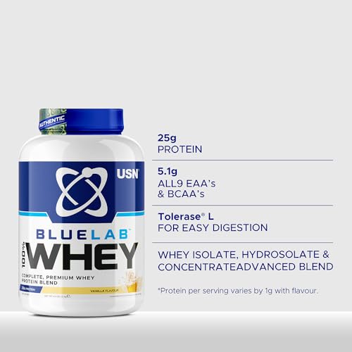 USN Blue Lab Whey Protein Powder: Vanilla - Whey Protein 2kg - Post-Workout USN buy australia supplements