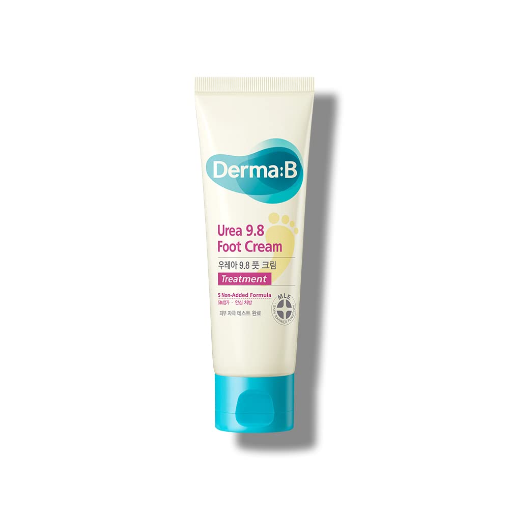 Derma B | Urea 9.8% Foot Cream | Foot Lotion for Dry Cracked Heel Treatment | Camellia Oil, Urea Cream for Feet | Hypoallergenic Leg Cream for Sensitive Skin | Woody Scent Foot Care | 2.7 fl oz (80ml) Derma B buy australia supplements