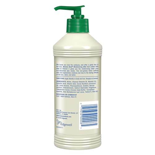 Banana Boat Moisturizing After Sun Lotion with Aloe and Vitamin E, 16Fl Oz, After Sun Care, Banana Boat After Sun Lotion, Sunburn Relief, 16Fl Oz Banana Boat