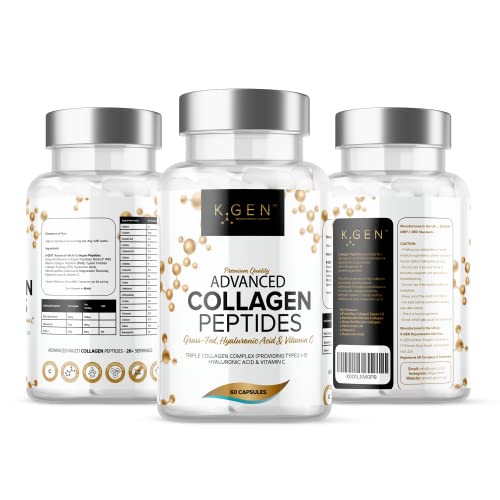Pure Collagen Supplements Capsules Grass Fed Advanced Multi Collagen Peptides K GEN rejuvenation nutrition buy australia supplements