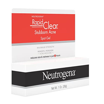 Neutrogena Rapid Clear Stubborn Acne Spot Treatment Gel, Maximum Strength 10% Benzoyl Per-oxide Neutrogena