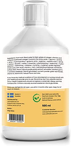 Hydrolyzed Liquid Collagen Food Supplement | Support for Joints, Skin, Muscles, Hair, &Nail Growth Ved buy australia supplements