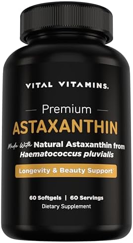 Vital Vitamins Hyaluronic Acid Complex 60 ct + Astaxanthin 60 ct Gsupps Australia