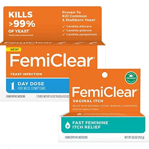 FemiClear 1-Day Yeast Infection Treatment & Vaginal Itch Relief Ointment - Fast Relief Bundle (Pack of 2) FemiClear buy australia supplements