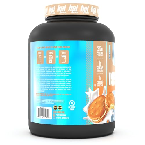 BPI Sports ISO HD Isolate Protein Vanilla Cookie, 76.8 oz - 69 Servings BPI Sports buy australia supplements