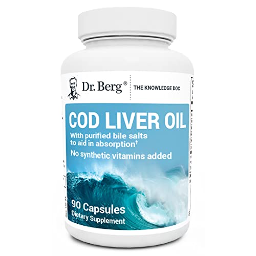 Dr. Berg Cod Liver Oil Capsules from Wild Caught Cod - No Smells or Bad Aftertaste Dr. Berg Nutritionals buy australia supplements