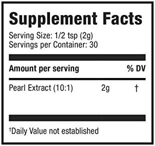 Moon Juice Pearl Powder Supplement - Collagen Support for Hair, Skin & Nails - Anti-Aging Antioxidant Mineral with Calcium - Sustainably Sourced, Non-GMO - 2.1 oz, 30 Servings