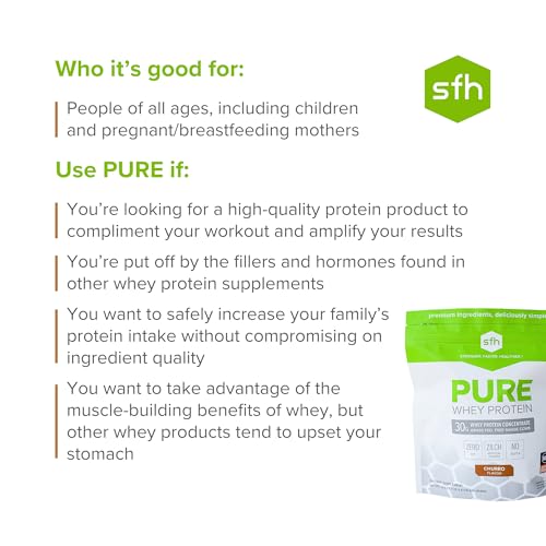 SFH Pure Whey Protein Powder Best Tasting 100% Grass Fed Whey | All Natural SFH buy australia supplements