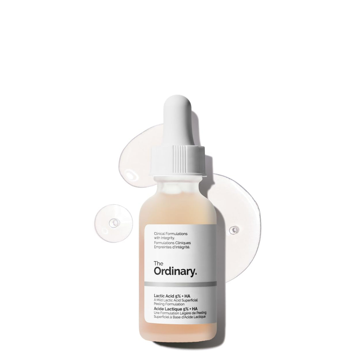 The Ordinary Lactic Acid 5% + Hyaluronic Acid 2%, Gentle Exfoliating Serum for Smoother Skin, 1 Fl Oz The Ordinary