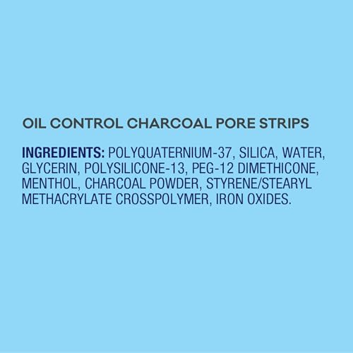 Biore Charcoal, Deep Cleansing Pore Strips, Nose Strips for Blackhead Removal on Oily Skin Bioré