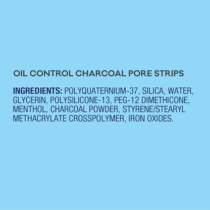 Biore Charcoal, Deep Cleansing Pore Strips, Nose Strips for Blackhead Removal on Oily Skin Bioré