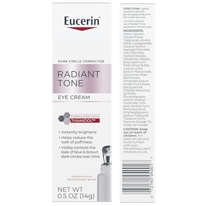 Eucerin Radiant Tone Eye Cream Dark Circle Corrector, Eye Brightening Cream with Thiamidol and Hyaluronic Acid Eucerin