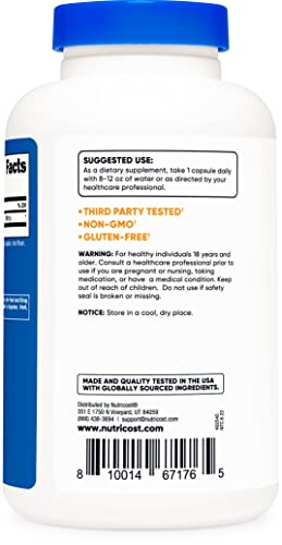 Nutricost Inositol Capsules 500mg, 240 Capsules - Veggie Capsules, Non-GMO, Gluten Nutricost buy australia supplements