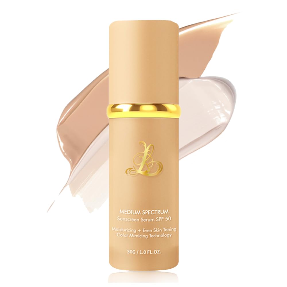 Foundation 4 in 1 - Color Changing Foundation, Medium Spectrum with SPF 50, Hypoallergenic Hydrating Liquid Concealer, Long-lasting & Waterproof Natural Finish - 1.0 fl oz VBEYD