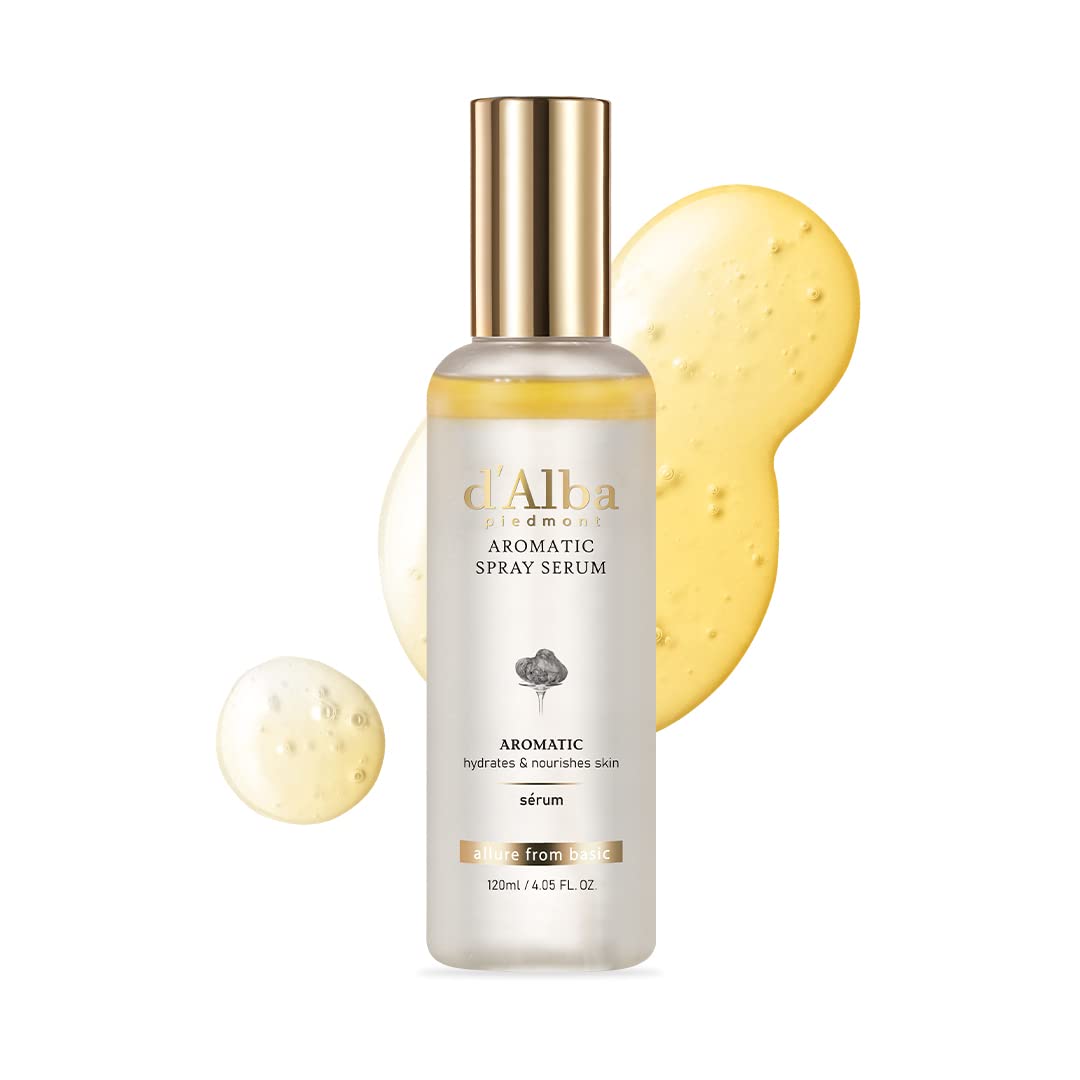 d'alba Piedmont Italian White Truffle First Aromatic Spray Serum, Fragrant VEGAN Glowy Antioxidant Face Mist d'alba Piedmont